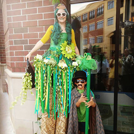 Colourful Stilt Characters