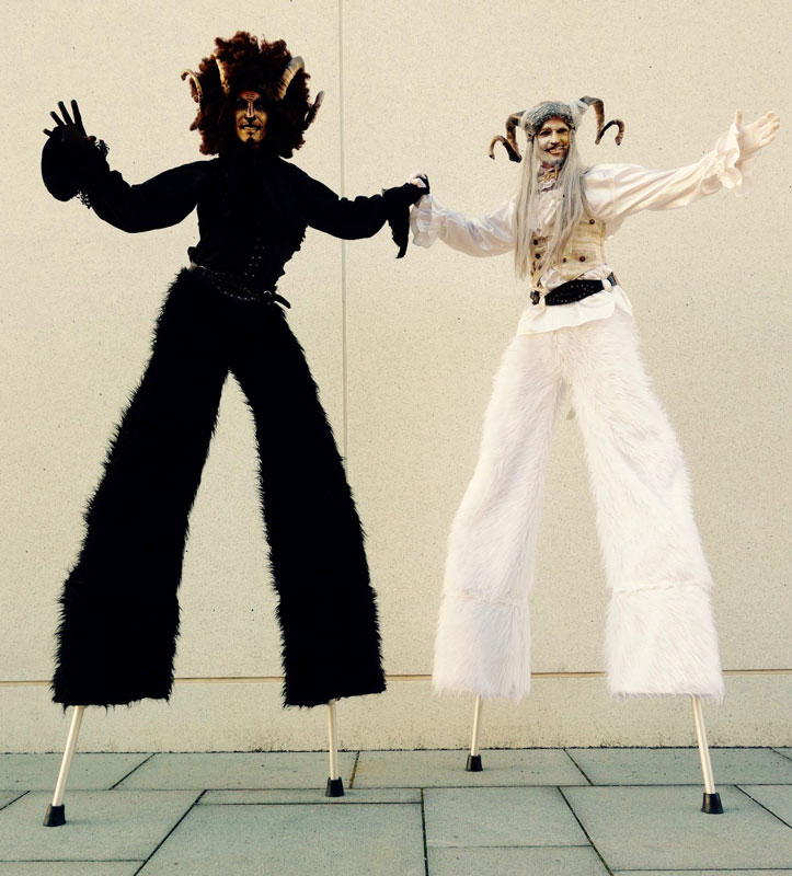 Hire Themed Stilt Walkers - Interactive Walkabout Entertainment Ibiza ...