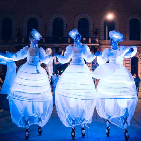 Light Ballerinas On Stilts