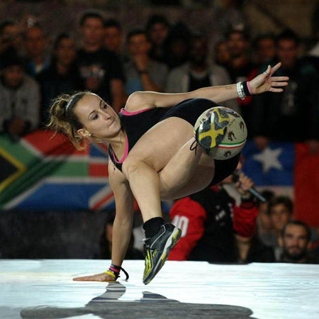 Freestyler di calcio femminile
