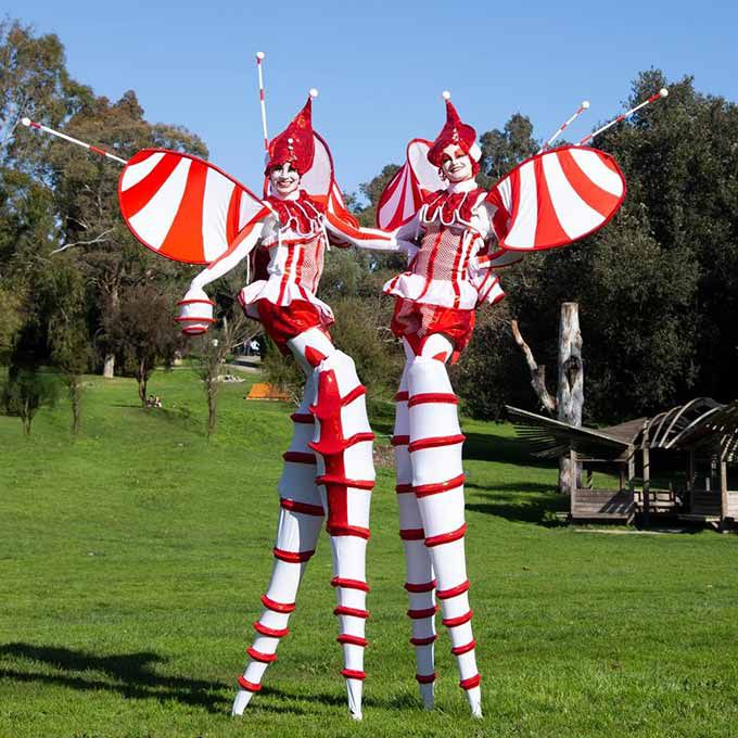 Book Our Christmas Stilt Performers | Scarlett Entertainment