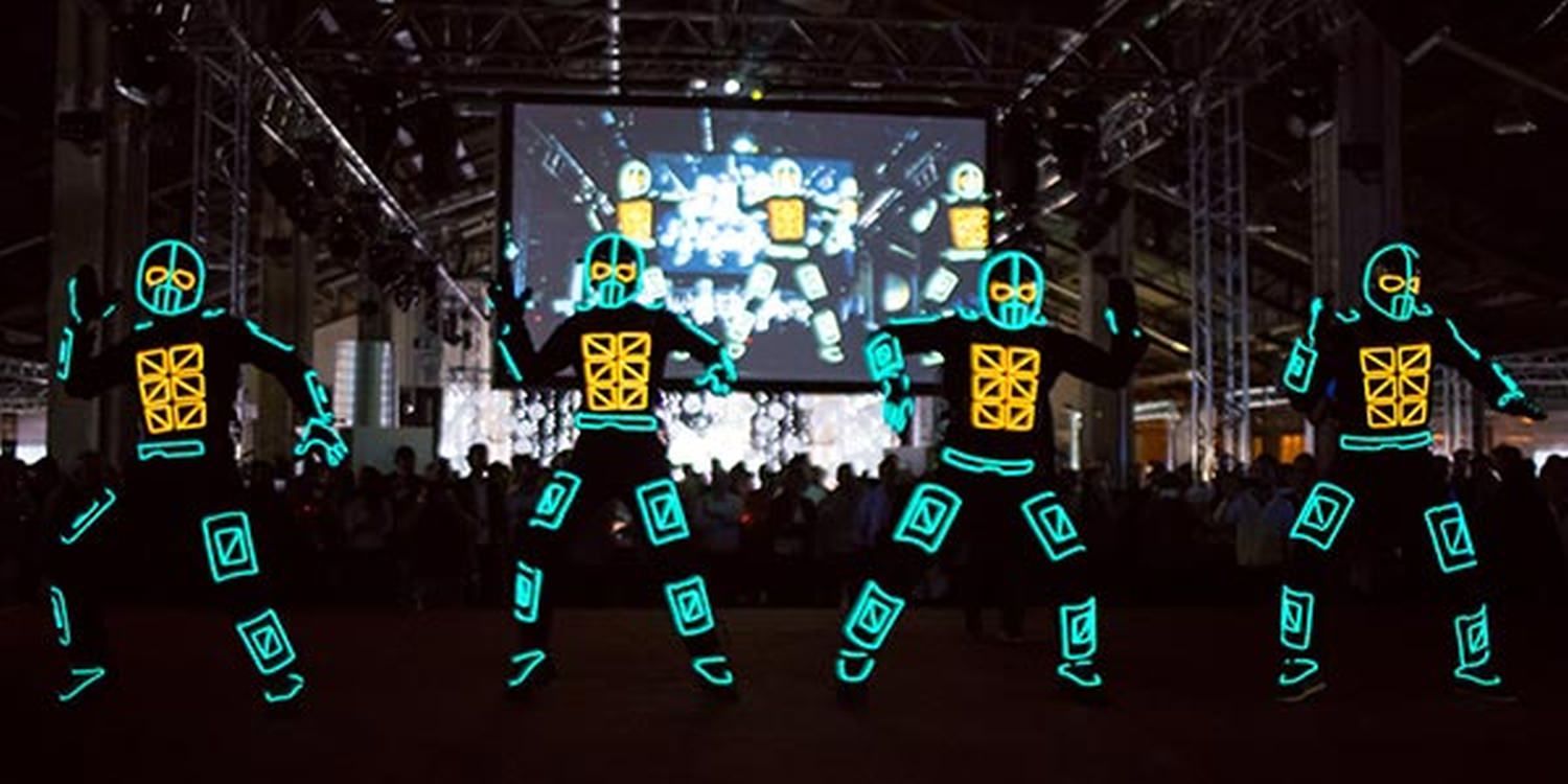 LED Tron Dancers WOW At French Tech Marseille