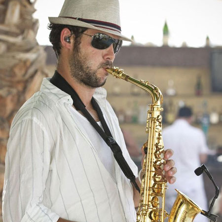 Saxophonist Adam