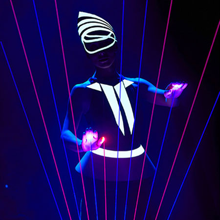 Laser Harp Opera Show