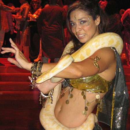 Snake Charmer Los Angeles Latin Belly Dancer California International Snake Charmer Hire