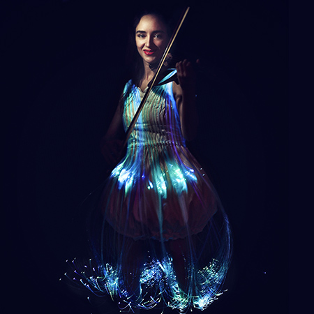 Luminous Electric Violinist