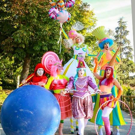 Parade de bonbons de cirque Espagne