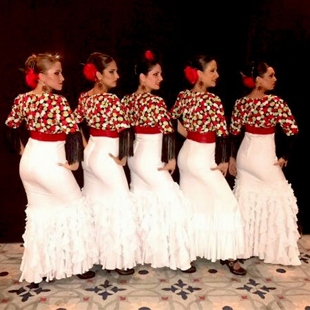 Alle weibliche Flamenco-Gruppe
