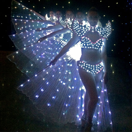 Bailarinas de alas LED