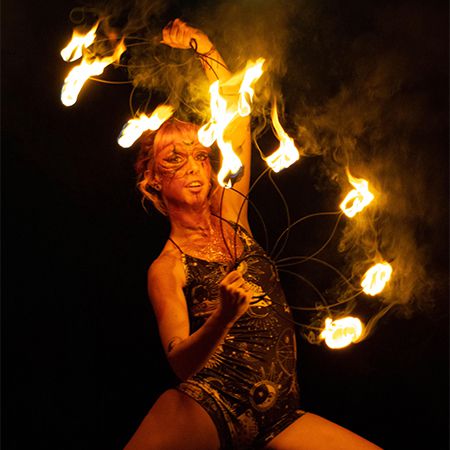 Female Fire & LED Performer