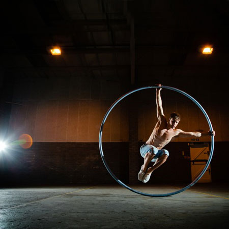 Artista del Cyr Wheel