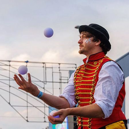 Vintage Circus Themed Jugglers