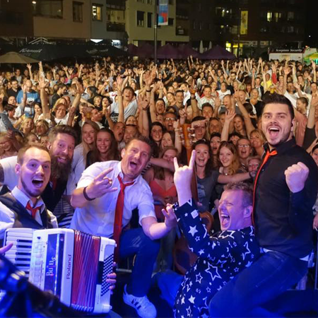 Banda de versiones en Ámsterdam