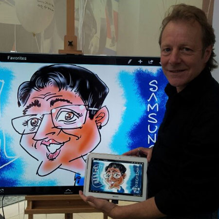 Caricaturiste numérique Rick