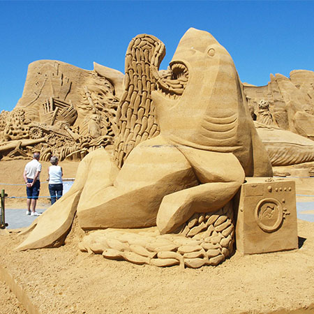 Sculpteurs de sable Espagne