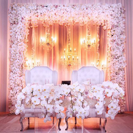 Décorations de fleurs de luxe