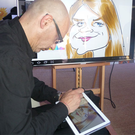 Caricaturiste numérique Barcelone