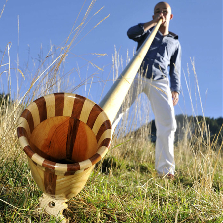 Musicien de cor des Alpes