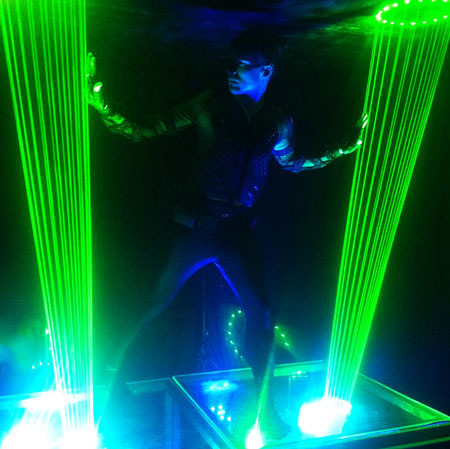 Israel Laser Harp Player