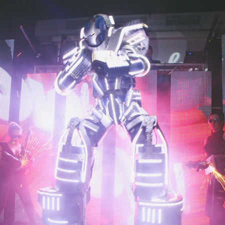 8ft Robots Gigantes de LED