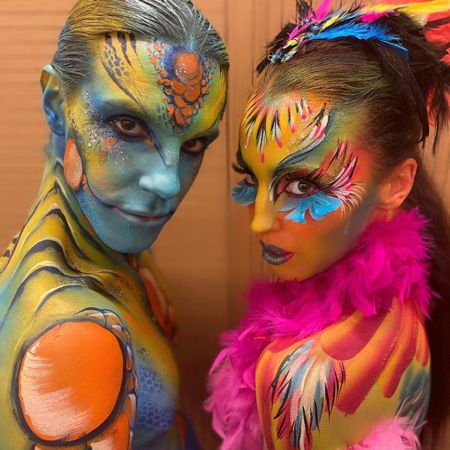 Body Painted Tropical Creatures