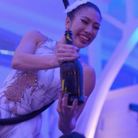 Champagne Aerial Lyra Singapore