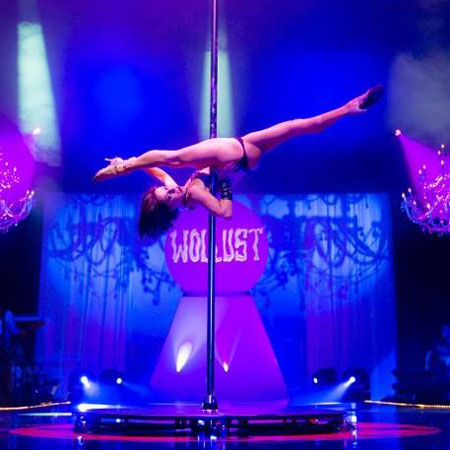 Acrobatic Pole Dancing Act