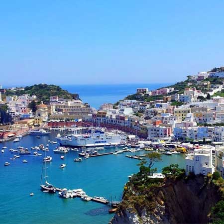 Vol en hélicoptère vers l'île de Ponza