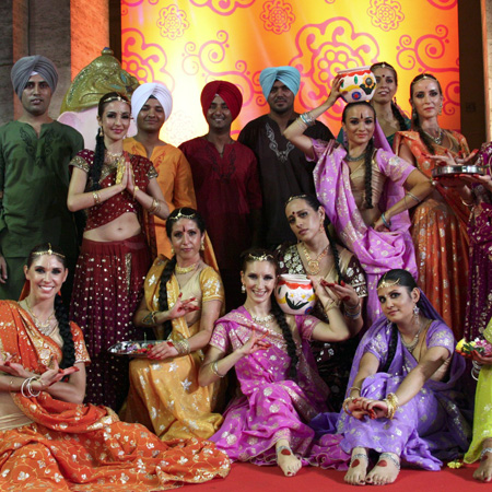Bailarines de Bollywood en Roma