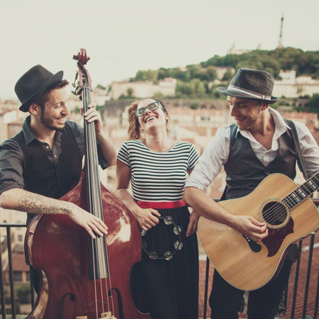 Trío de Blues, Folk y Swing en Lyon