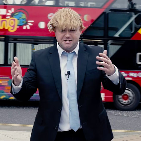 Imitador de Boris Johnson