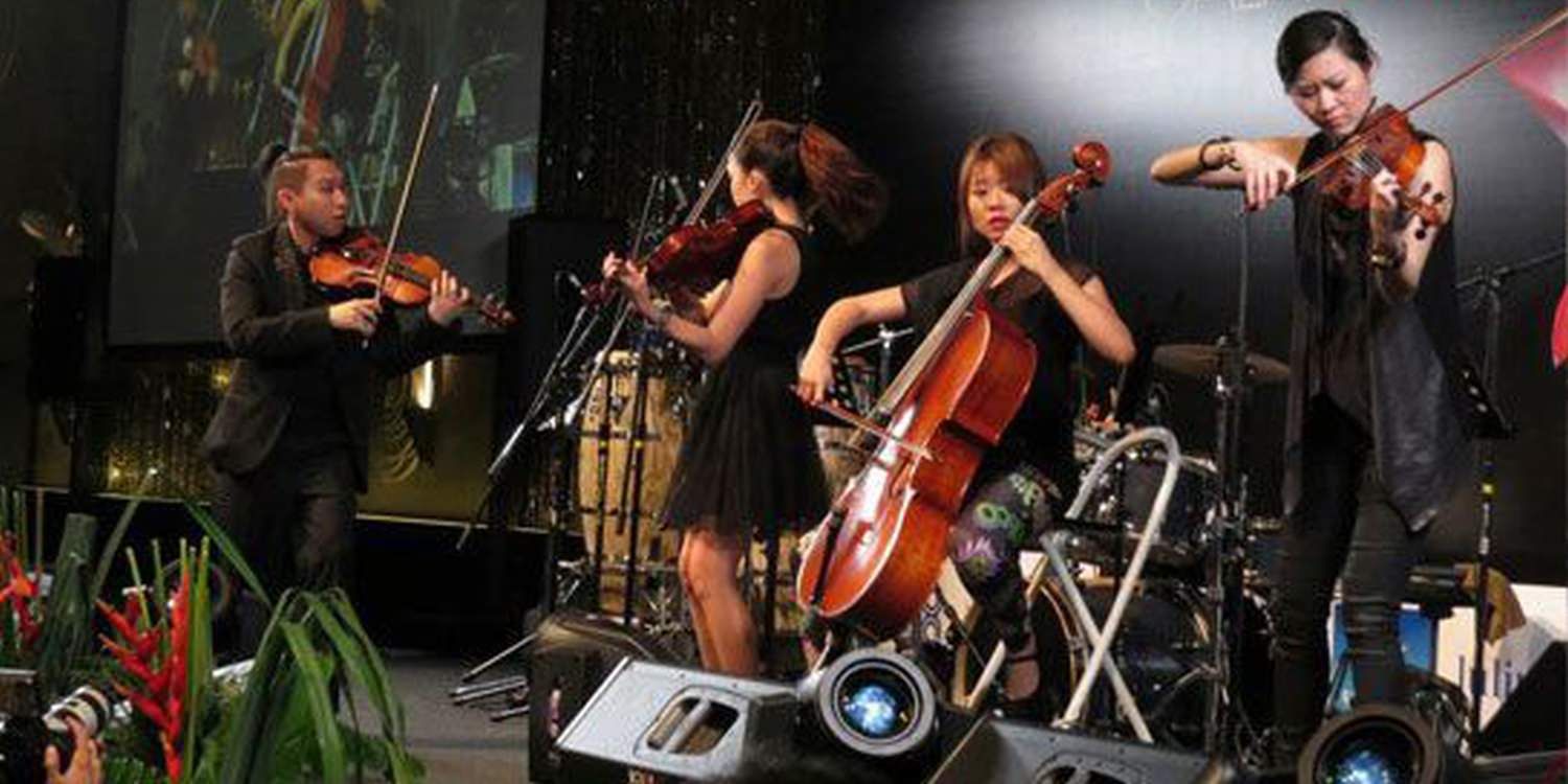 Singapore String Quartet Impress Guests At The Yacht Show