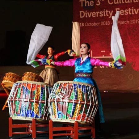 Danse folklorique traditionnelle coréenne