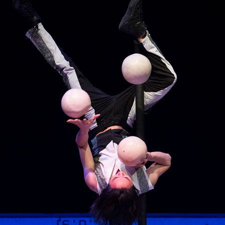 Giocoliere del circo in Quebec