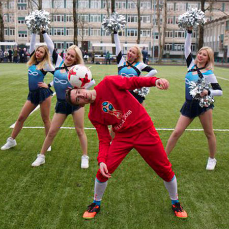 Spettacolo di Freestyle di Calcio Russo