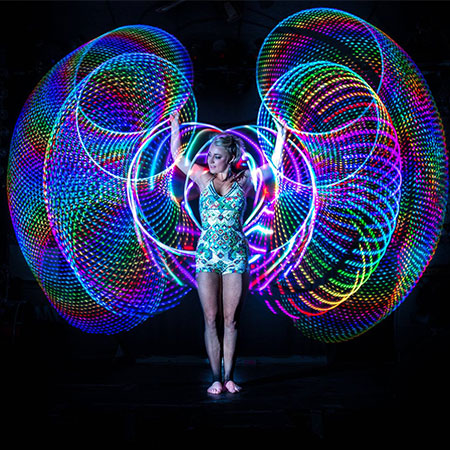 Led hula shop hoop