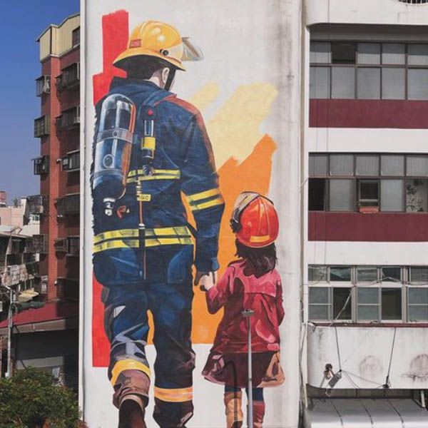 Muralist in Taiwan