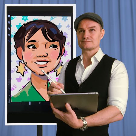 Caricaturiste numérique Copenhague