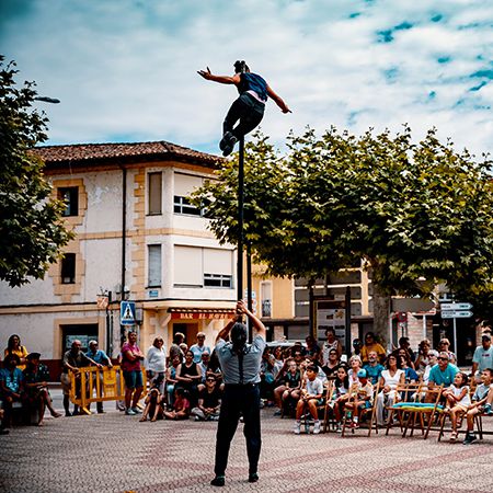 Acrobatic Aerial Balance Duo