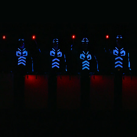 LED Tron Drummers