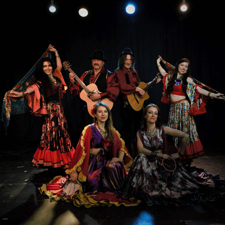 Gypsy dance festival, Woman performing romany dance and folk songs