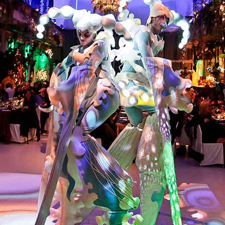 Glow Stilt Characters