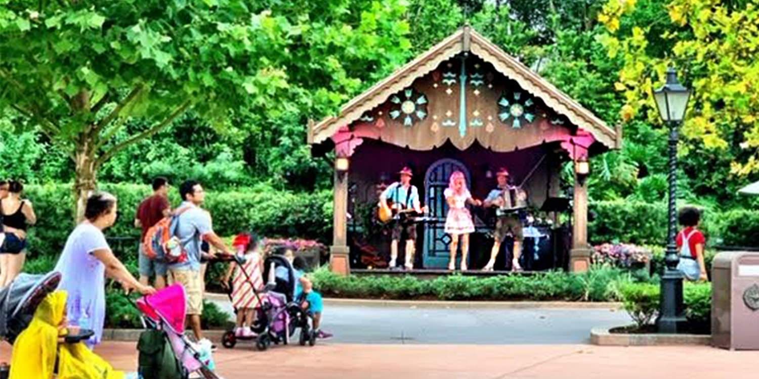 Hundreds Of Visitors Enjoy An Authentic Bavarian Experience At Disney Epcot