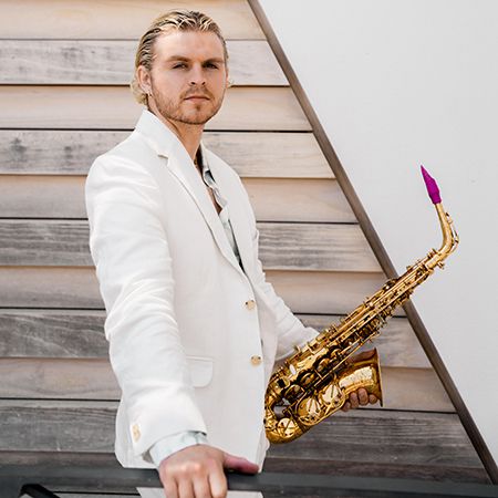 Joueur de saxophone à Londres
