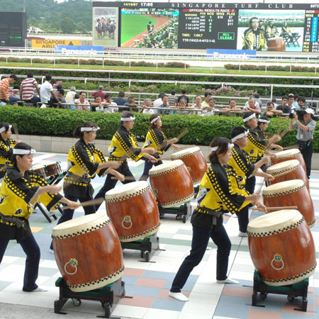 Japanische Trommler Singapur