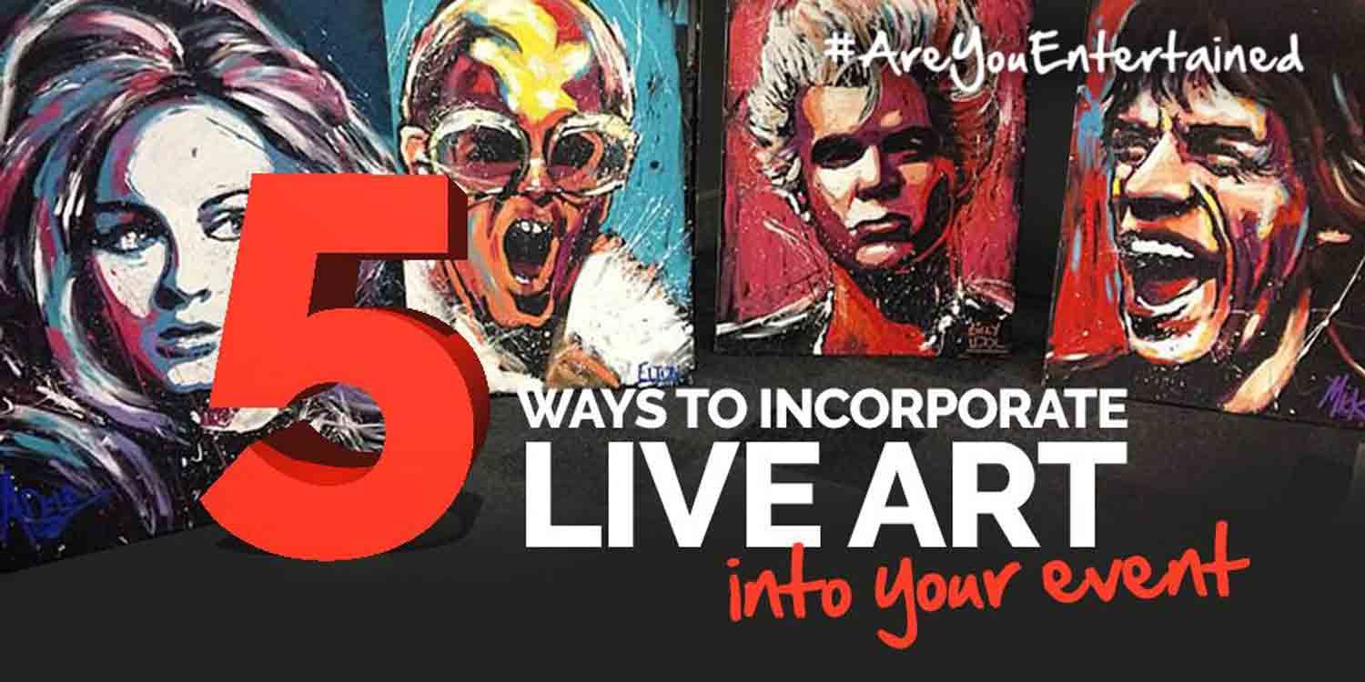 5 Ways to Incorporate Live Art Into Your Event