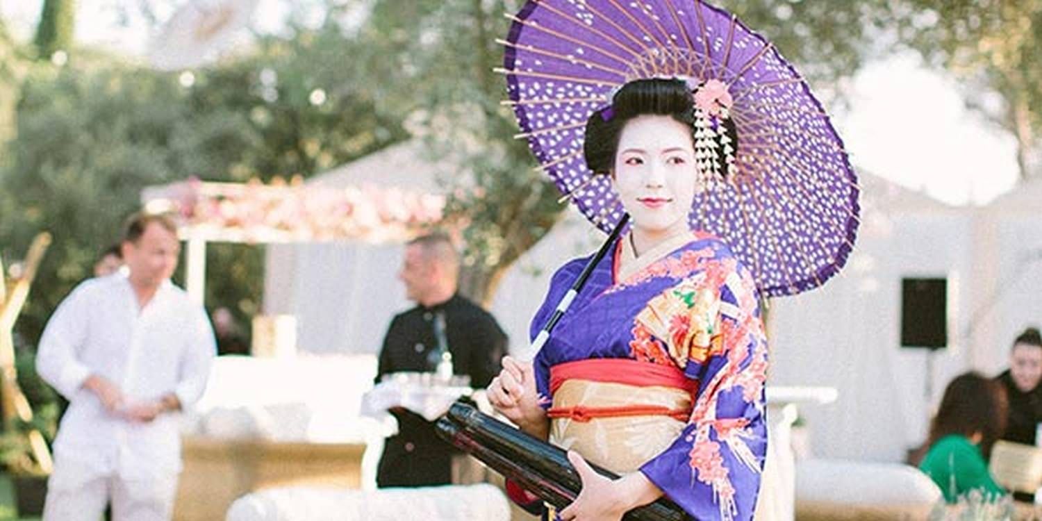 Luxury Japanese Themed Garden Party Creates Unforgettable Atmosphere