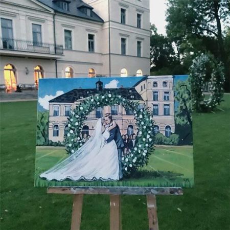 Live Wedding Painting