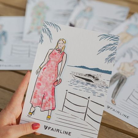 Ilustración de silueta de moda