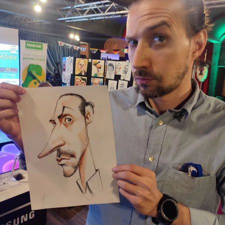 Artista di caricature e ritratti